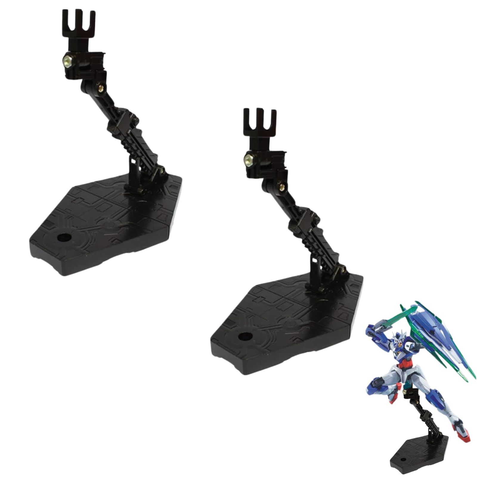

HAPPY SUGAR Gunpla Gunpla Plastic Model Display Action Black Base Set of 2 Base, Stand, Stand, Base, Base, Board, (Black) чёрный