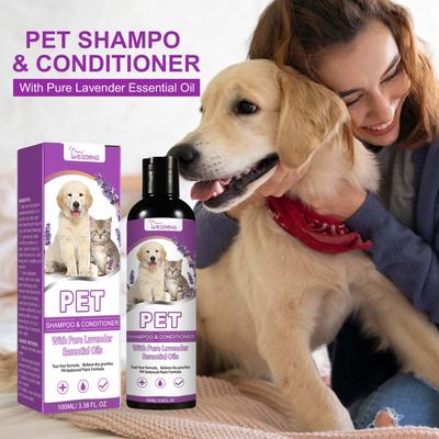 Yegbong Haustier-Shampoo lindert Hautjucken und Juckreiz beim Baden von Haustieren. Das Haar ist weich, sanft und nicht reizend, ohne Knoten. Shampoo