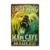 Man Cave Rule Metal Tin Sign Vintage Poster Home Bar Hotel Wall Painting Plaque Party Bar Public Decor 20*30 CM