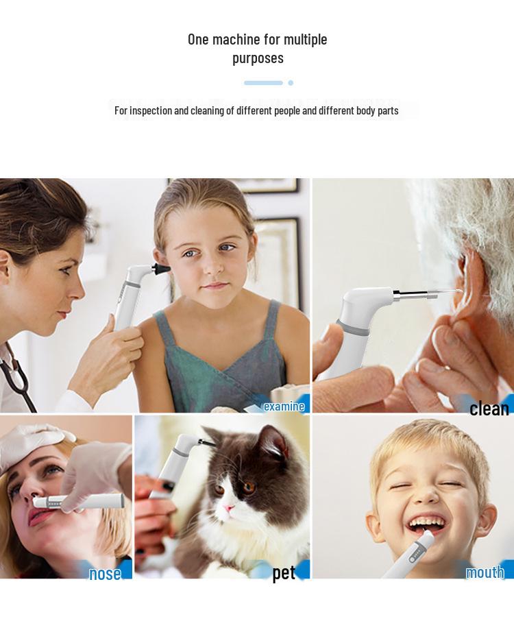 Teslong SA39W Xiaobai Portable HD WiFi Waterproof Ear Pick Otoscope