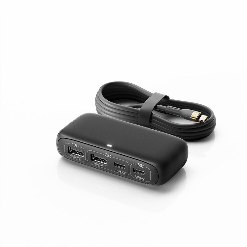 100W Type-C Fast Charging 4-Port Hub Dock for Laptops & Phones