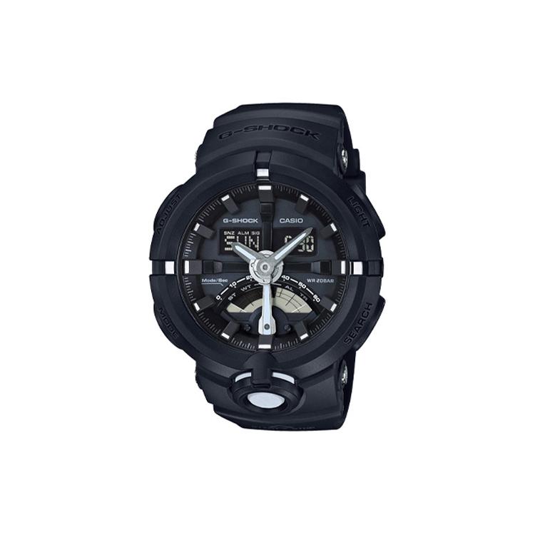 CASIO Men Liquid Crystal/Analog Dual Display Series Black Watch GA-500-1A GA-500-1A Black Strap