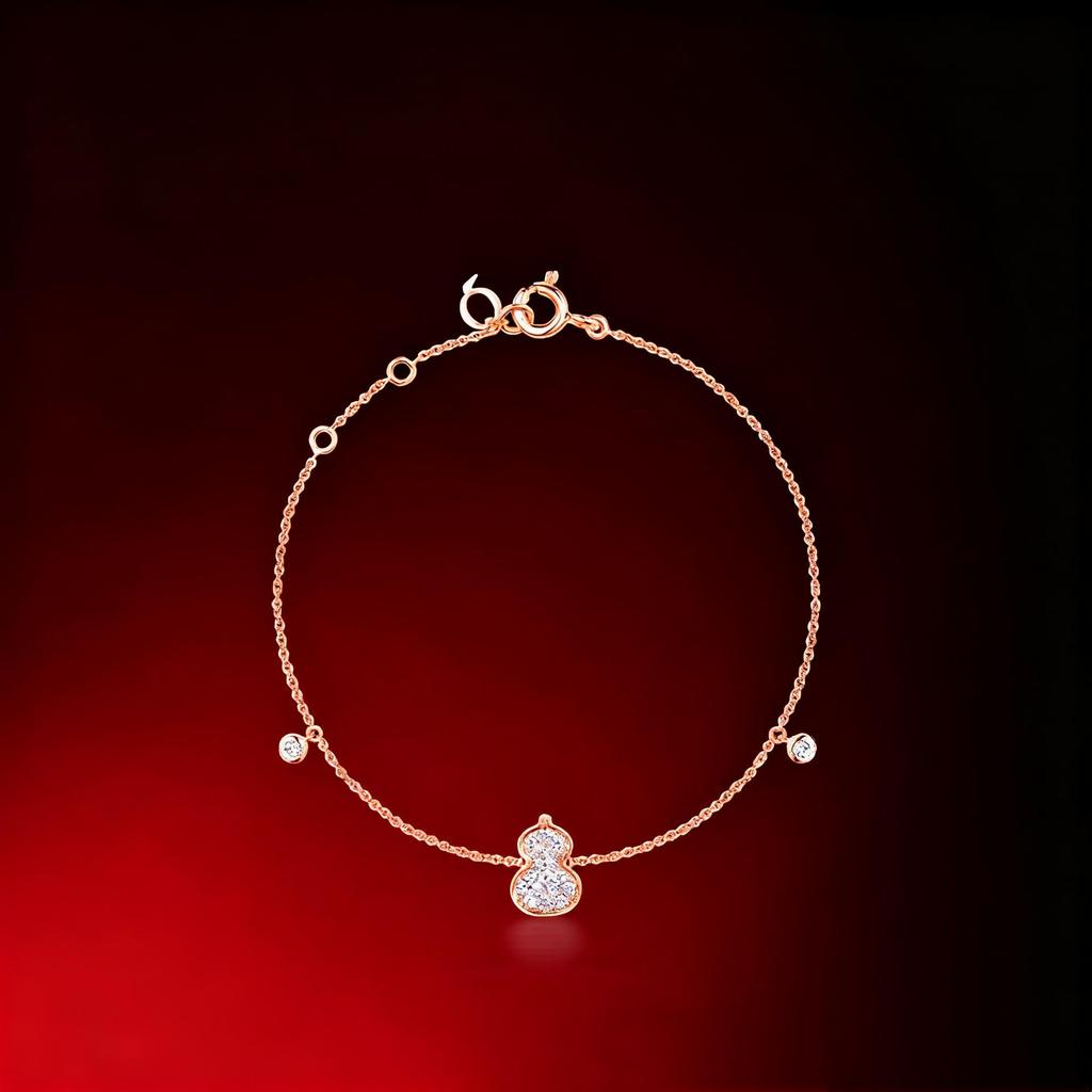 Luxury Women's Gourd Bracelet: Silver-Gilt, Mother-of-Pearl, Agate Jewelry, Unique Bangle, Handcrafted Design.