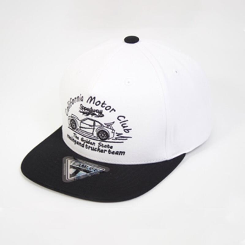 

Cotton Printed Snapback Hip Hop Motor Club Jet Cap Melange/Gray
