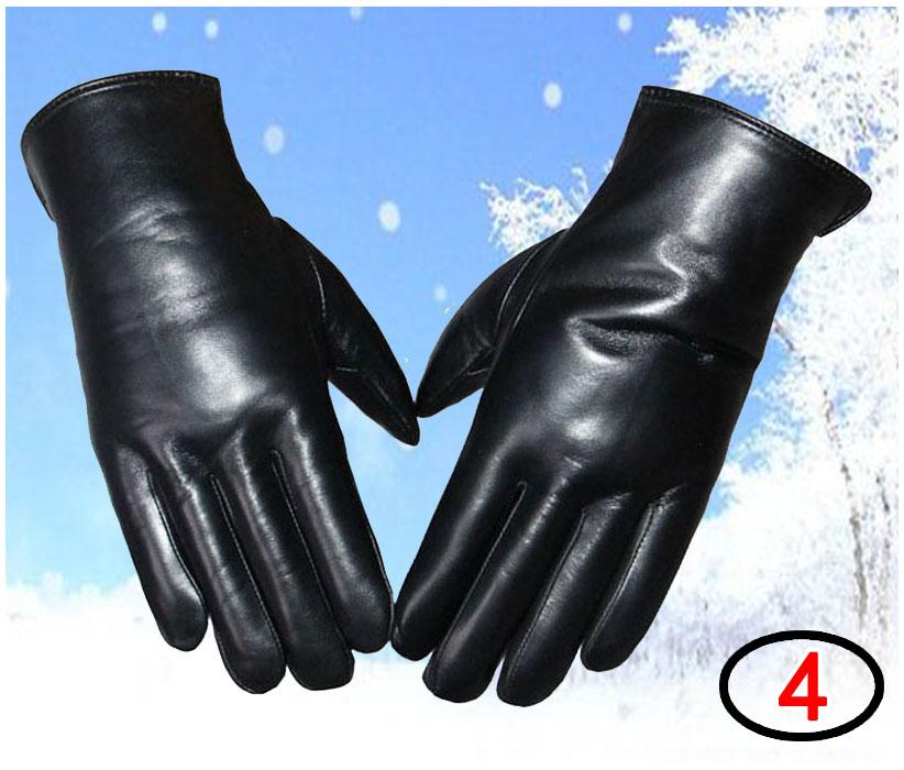 

Leather Gloves Men s Sheepskin Wool Winter Thickening Warm Fur One Real Wool Gloves Split Finger Sheepskin Gloves Wind and Cold 11