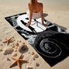 Gothic Corpse Beauty In Bloom Beach Towel, Super Soft Microfiber, Gift for Her/Him, Birthday, for Pool, Beach, Travel, Home Decor Fan Gifts