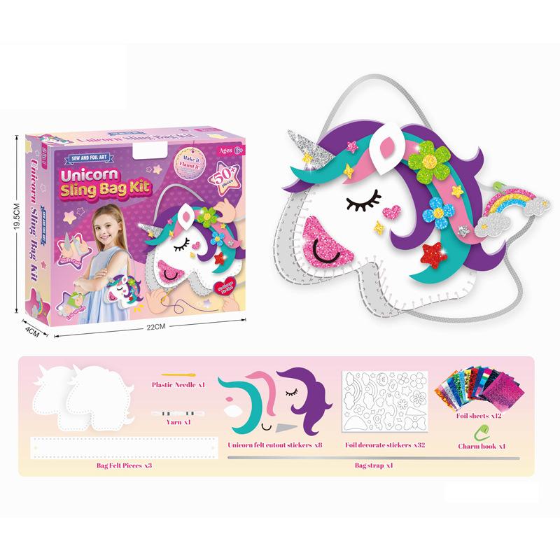 

Children s DIY Sewing Craft Kit - Educational & Fun Princess Unicorn Felt Bag