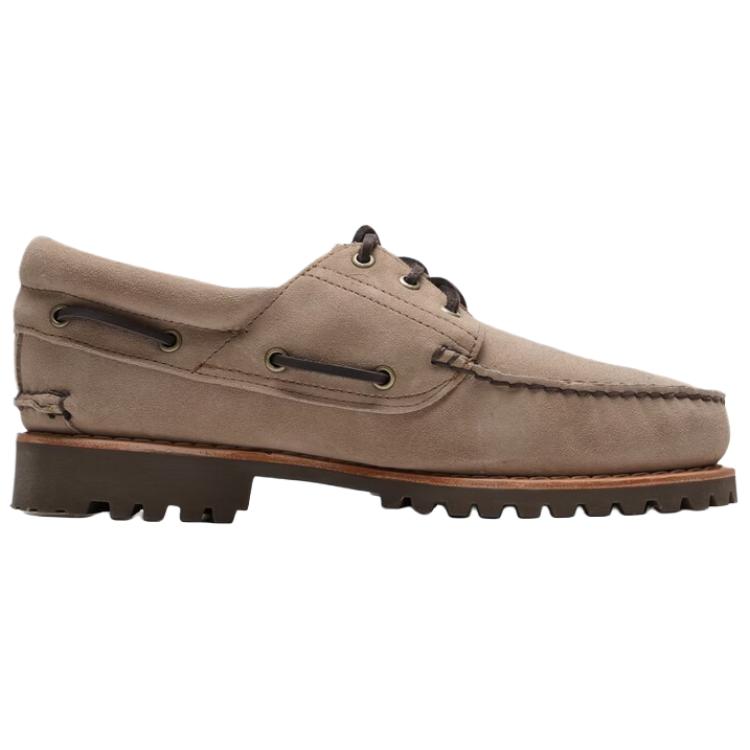 Timberland Authentics Series Comfortable Versatile Boat Shoes Men Shoes Brown A2PDQET5