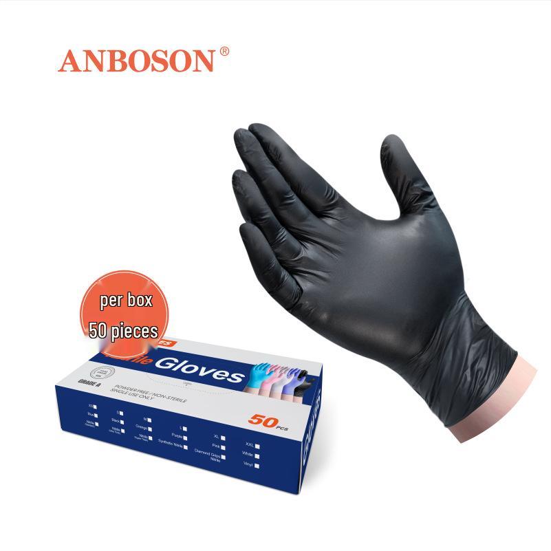 Disposable Thick Nitrile Gloves, Oil-Proof for Kitchen & Housework, 50 Pack, Neutral Packaging