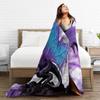 Printed Blanket Comfortable Soft Sofa Talk Blanket