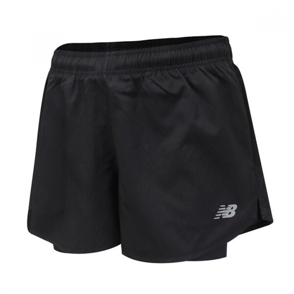 

New Balance SportS ESSentialS 3 Inch 2 In 1 Women S ShortS Black wS41225 Bk WS41225BK/XS (90 measurements)