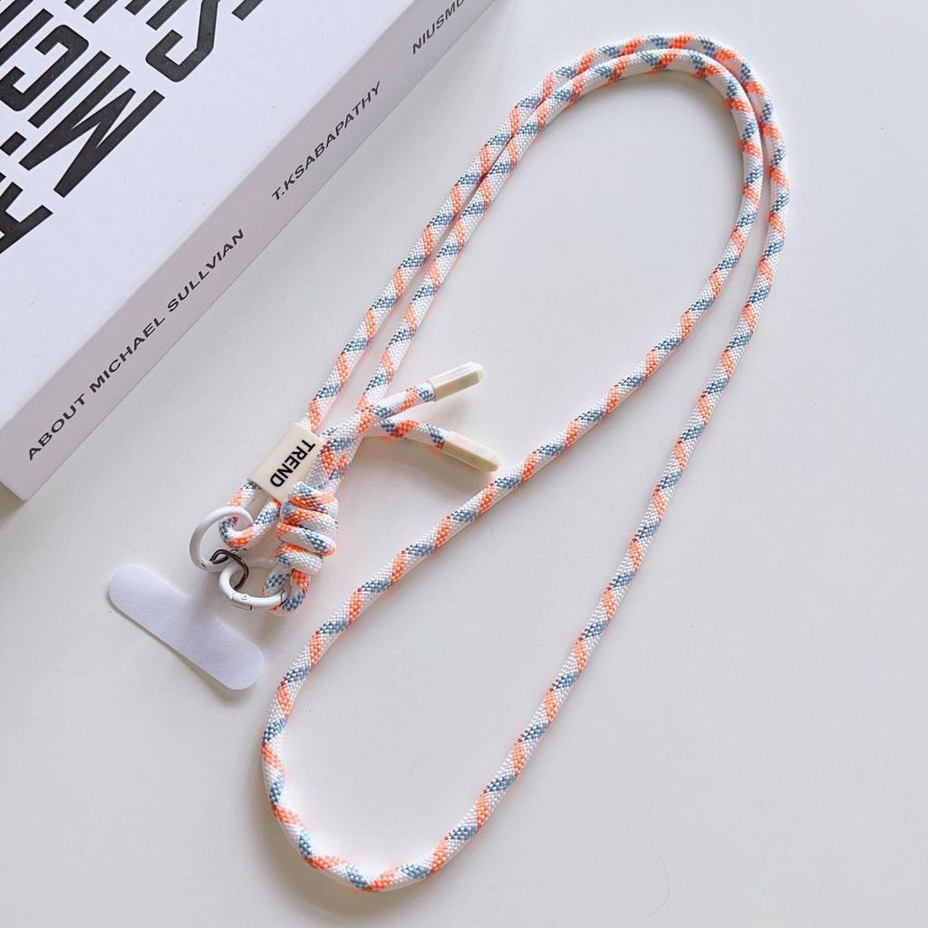 Versatile Adjustable Crossbody Phone & Camera Lanyard - Woven Anti-Lost Strap for Outdoor Sports.