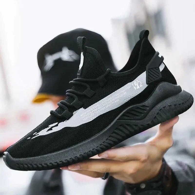 Casual Sneakers Men's Shoes Breathable Running Shoes Korean Fashi Trend Mesh Surface Shoes