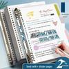 B5 Comfortable Loose-Leaf Notebook - Detachable A5 Binder for Students & Exams: Blank, Lined, Grid Options