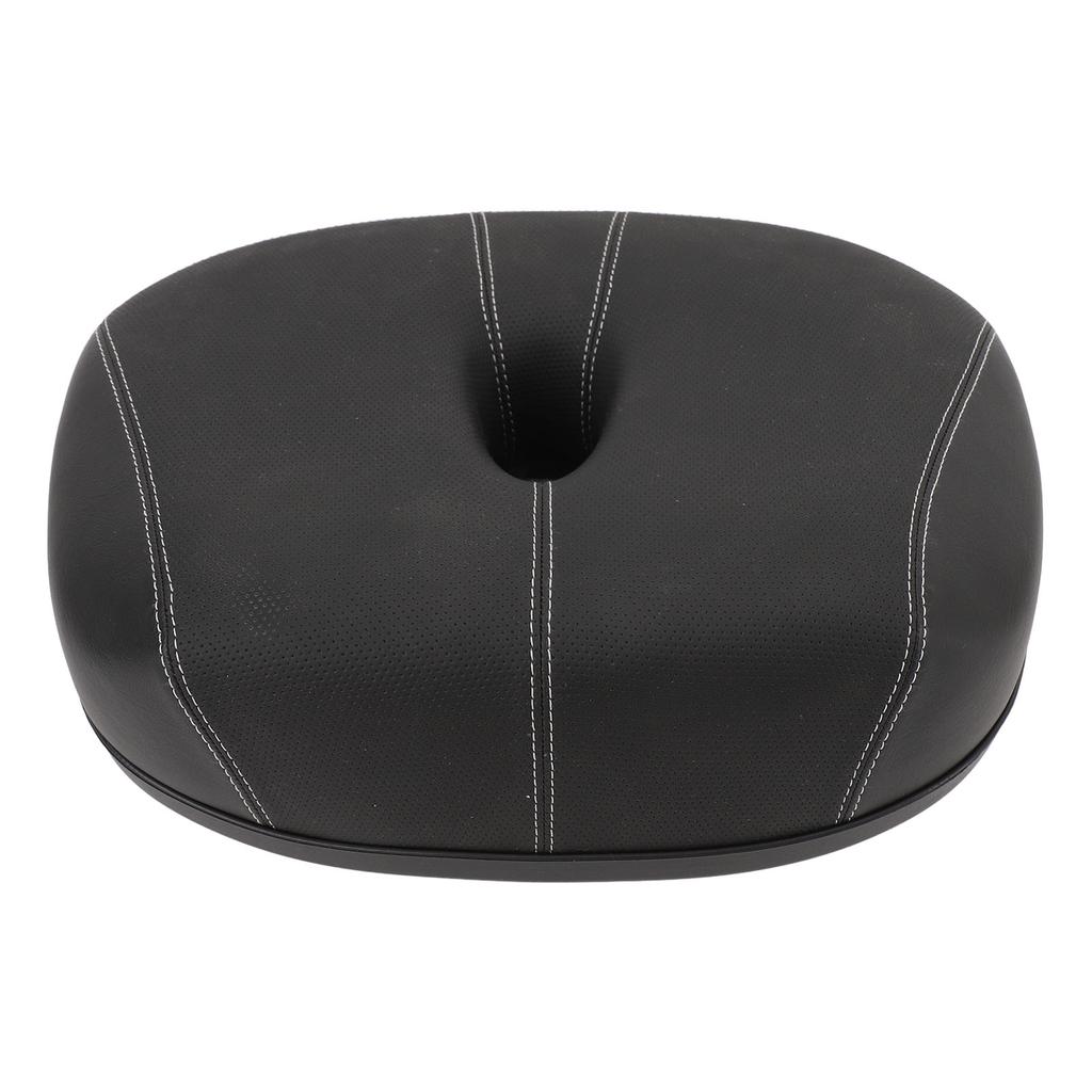 Noseless Bike Seat Wide Bike Saddle Replacement Thickened Hollow Breathable Shock Absorbing City Mountain Bike Seat