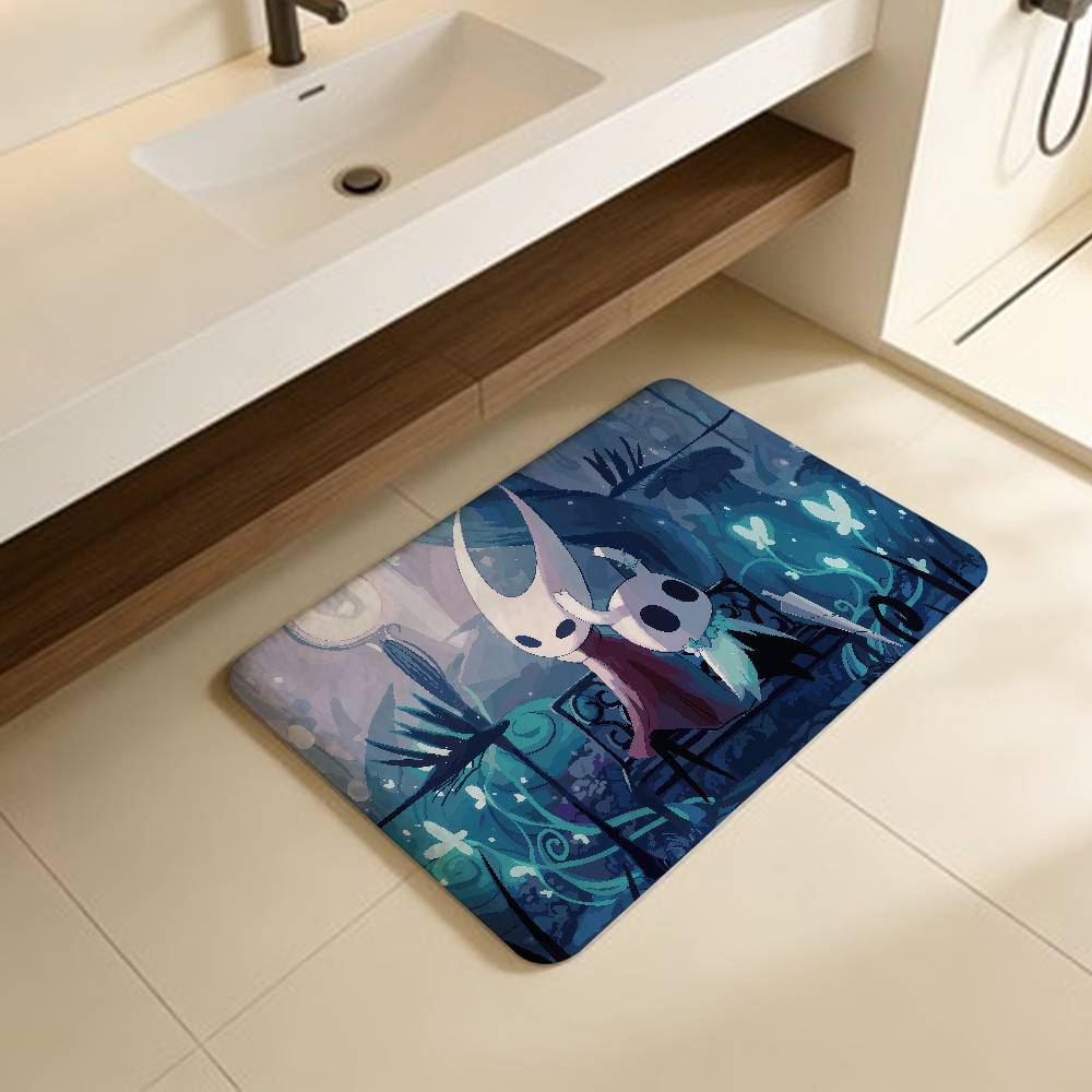 

Game H-Hollow Funny Knight Entrance Door Mat Washable Non-Slip Living Room Sofa Chairs Area Mat Kitchen Welcome Doormat 40x60cm