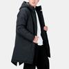 Li Ning Solid Color Long Thick Windproof Warm Hooded Cotton Jacket Men Jackets Black AFMS013-1