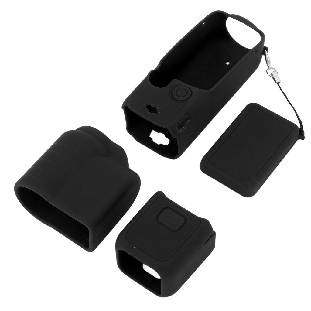 4 in 1 Protective Case Cover for 3 Silicone Screen Lens Protector Sleeve Action Camera Accessories Set with Lanyard