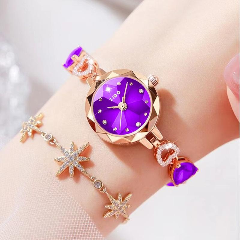 UTHAI L92 Women's Watch Brand Advanced Fashion Light Luxury Crystal Inlaid Diamond Waterproof Female Quartz Watches Clock