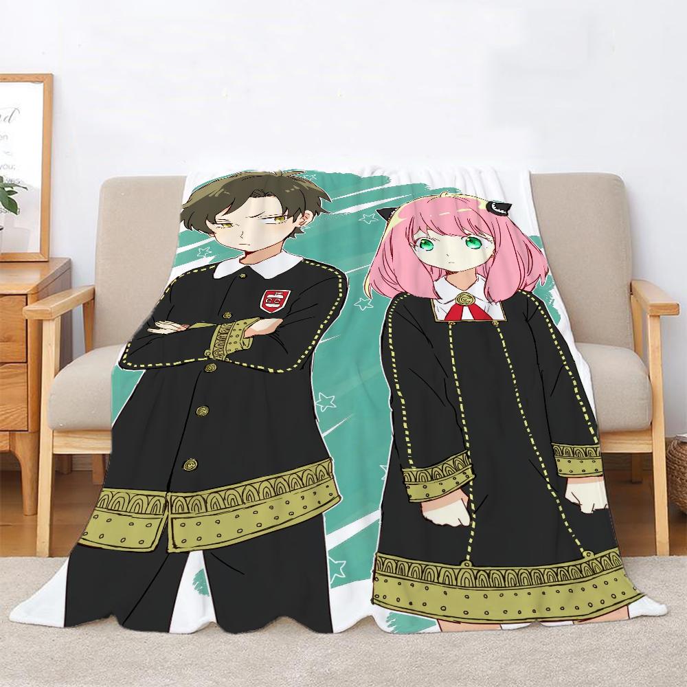 Spy X Family Fluffy Soft Blankets for Decorative Sofa Blanket Home and Decoration Microfiber Bedding Bed Throw Beach Towel Knee