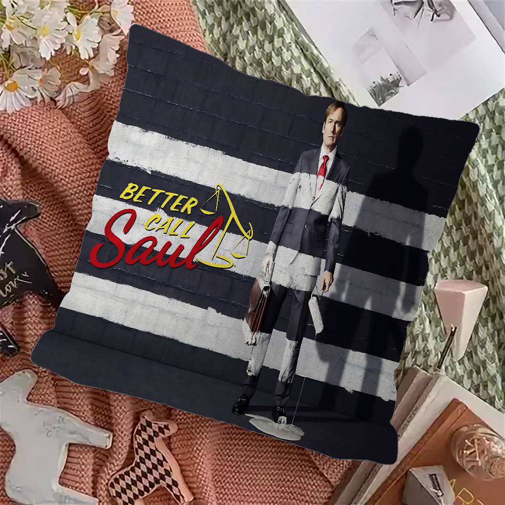 Classic Better Call Saul Pillow Gift Home Office Decoration Bedroom Sofa Car Cushion Cover Case 45X45
