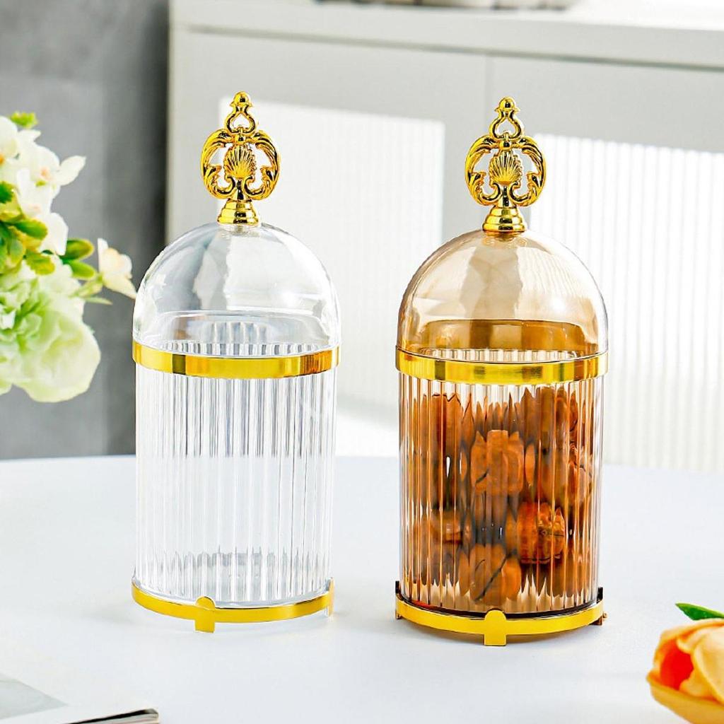 Fruit Fork Holder Household Modern Food Storage Canister Clear Storage Jars for Pantry Dining Room Kitchen Tabletop Bar