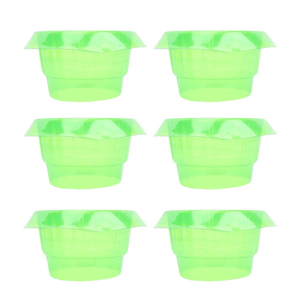 10Pcs Slug Collars PP Green Transparent Slug Snail Protective Collar Garden Cloches for Household