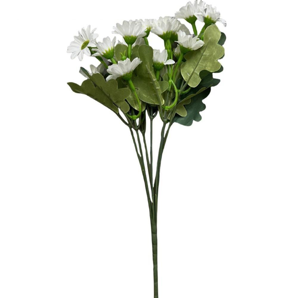Silk Petal Artificial Outdoor Sunset Mums Flowers 21 Heads Simulated Flower  for All Season
