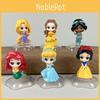 Snow White Mermaid Cinderella Princess Pvc Collectible Figure Set With Assembly For Display And Gifting