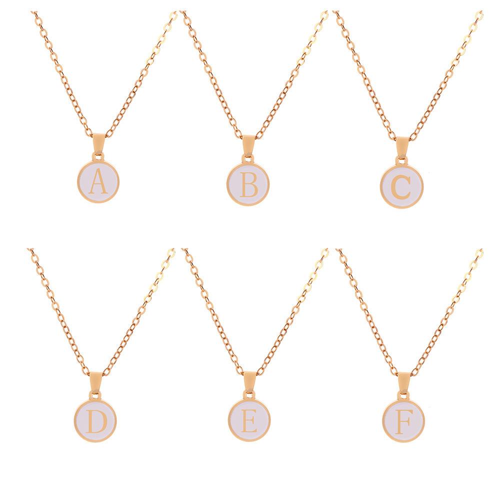 2025 New Fashion Personalized 26 Initials Charm Necklace For Women Men Premium Design Name Necklace Ladies Jewelry Gift