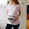 Cerniera Carico Bebè Donna Incinta Divertente Maglietta Ragazza Maternità Annuncio Gravidanza Maglietta Vestiti Mamma