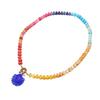 Delicate Floral Beaded Necklace Handcrafted Glass Jewelry Lightweight Design Excellent Gift For Her