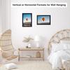 7x9 Picture Frame Black for Wall Hanging or Tabletop- Wall Mounting Horizontally or Vertically, 7 x 9 Wall Gallery Poster Photo Frame for 7 by 9