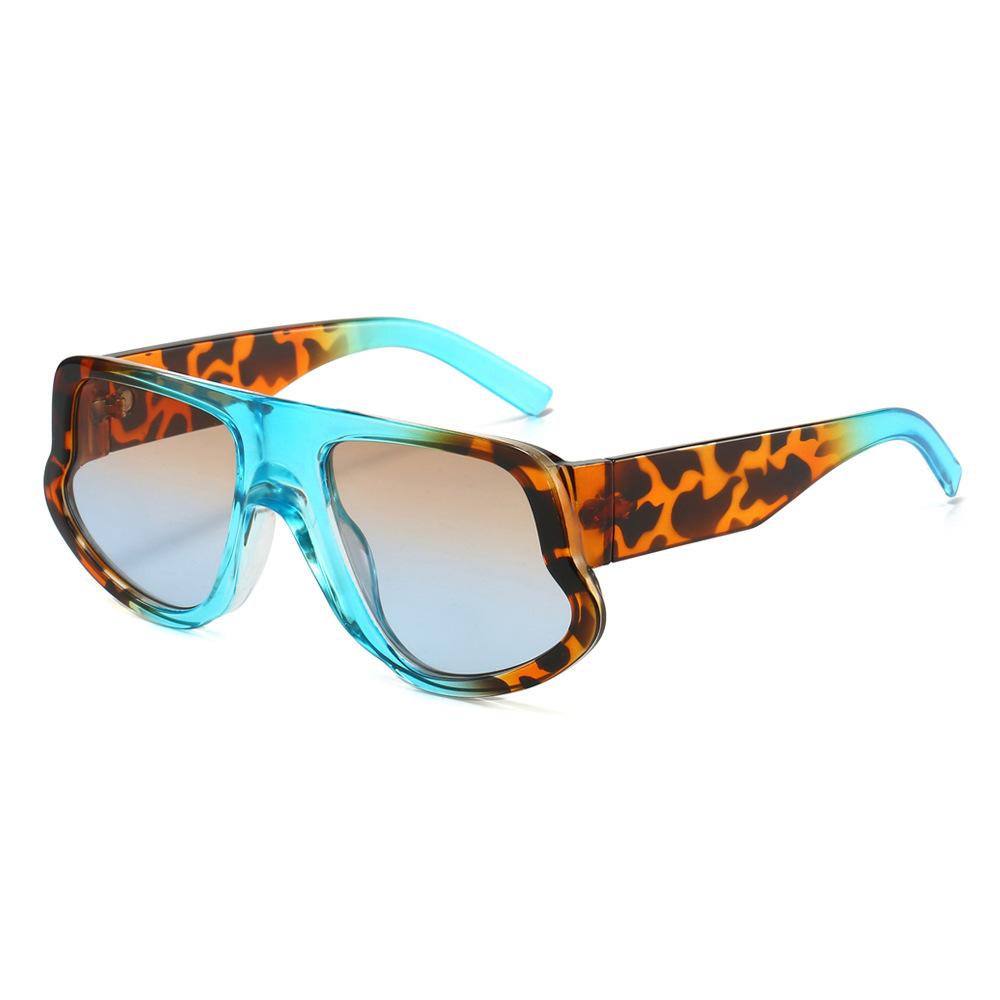 Wide-leg cat-eye sunglasses, large frame, sun protection sunglasses