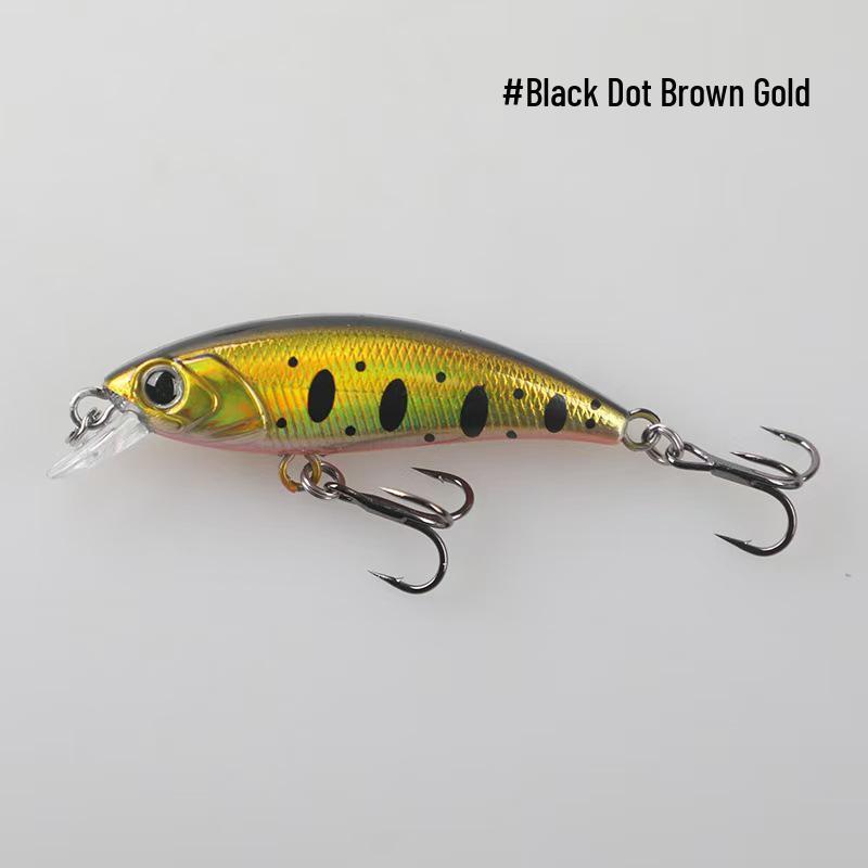 60mm 5g Vibrating Sinking Minnow Lure with Treble Hook for Bass and Asp Fishing