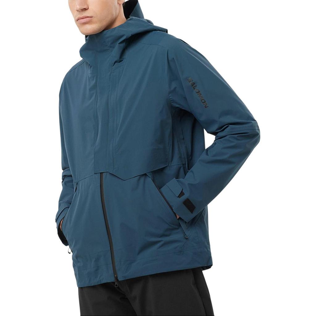 SALOMON Outerpath Pro 2.5L Minimalist Letter Comfortable Breathable Waterproof Windproof Softshell Casual Hooded Running Jacket Men Jacket LC2309700