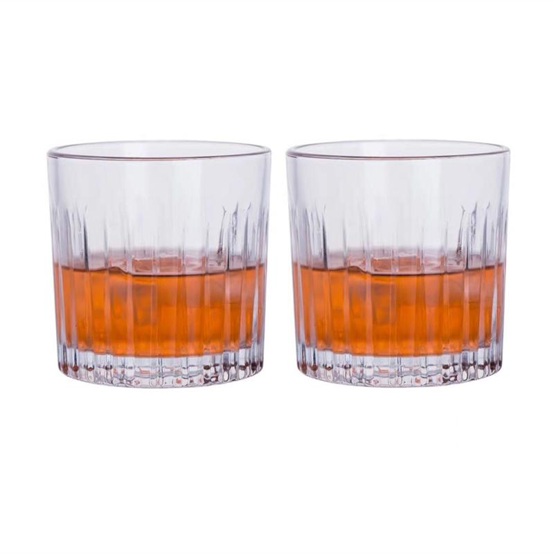 Cocktail Glass Coffee Cup Latte Mocha Mugs Cafe Exquisite Glassware Whiskey Glass Creative Drinkware Nordic Striped Glass Cup