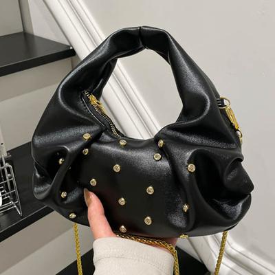 Fashionable Casual Simple Pleated Bag, Single Shoulder Crossbody Bag, Underarm Bag