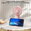 USB Rechargeable Handheld Fan – Quiet, High Wind Power, Compact & Lightweight for Office, Dorm, Travel, Hiking, Camping; Compatible with USB