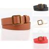 Womens Pu Leather Waist Belt With Alloy Square Buckle For Fashion And Comfort