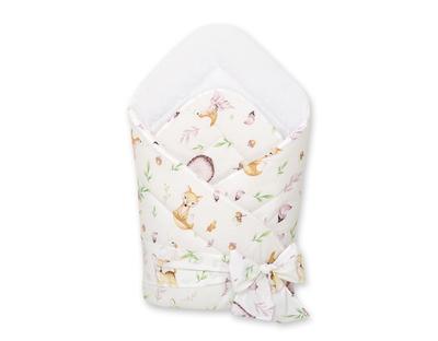 Soft Double-Sided Baby Swaddle Wrap with Tie - Forest Delicacy