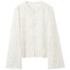 Sancai Floral bestickte Lyocell Cardigan Jacke