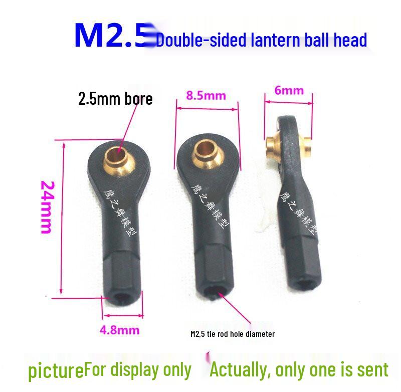 M2/M2.5/M3 Plastic Universal Ball Joint Buckle for Model Robot Servo Actuator