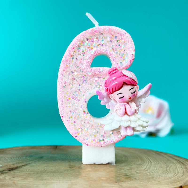 Number 0 Birthday Candle - 1 Piece for Decoration Kids Baking Supplies One Size