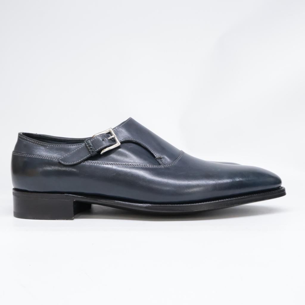 JOHN LOBB [ ] Isetan 10th Anniversary Model Single Monk Strap Dress shoes 7 1/2 Dark navyUsed