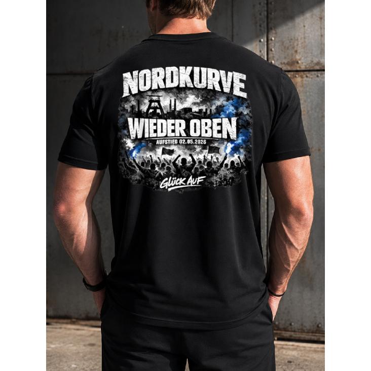 Ruhrpott Football Promotion Gelsenkirchen Fan 2026 T-Shirt Bright Gothic Cozy Easy T-Shirt Cozy Floral Pastel Back Print