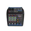 Professional 4 Channel Mixer DJ Mixing Console with Bluetooth 48V Phantom Power Monitor Karaoke System USB Mixer Audio
