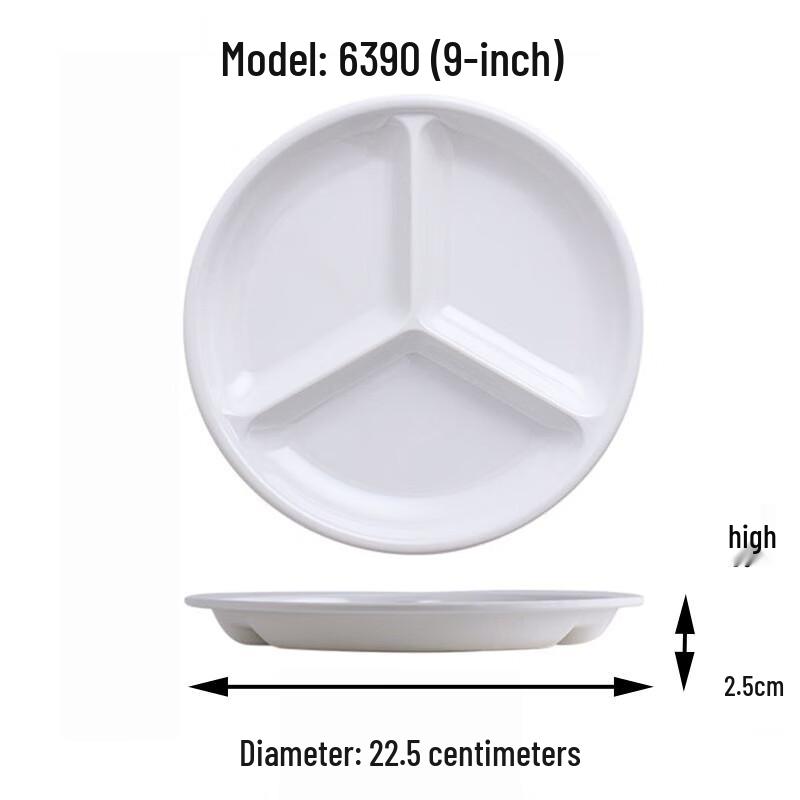 Wohe Japanese-Style 3-Compartment Dinner Plate