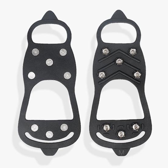 2Pcs 8-tooth Anti-Skid Ice Climbing Shoe Spikes Grips Snowshoes Covers Crampons
