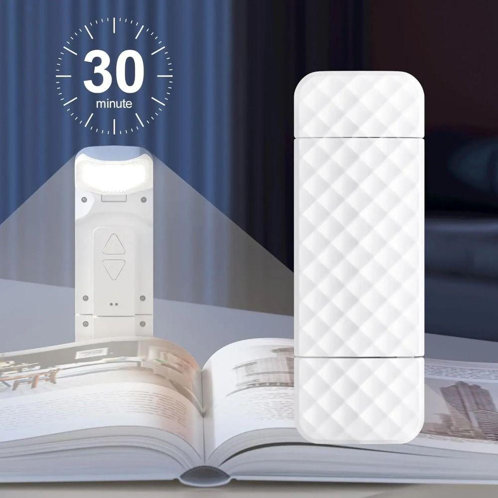 Mini LED Clip on Book Light Rechargeable Flip Mini LED Book Light Dimmable 5 Color Light Clip Desk Light Office